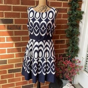 Beautiful navy blue/white dress